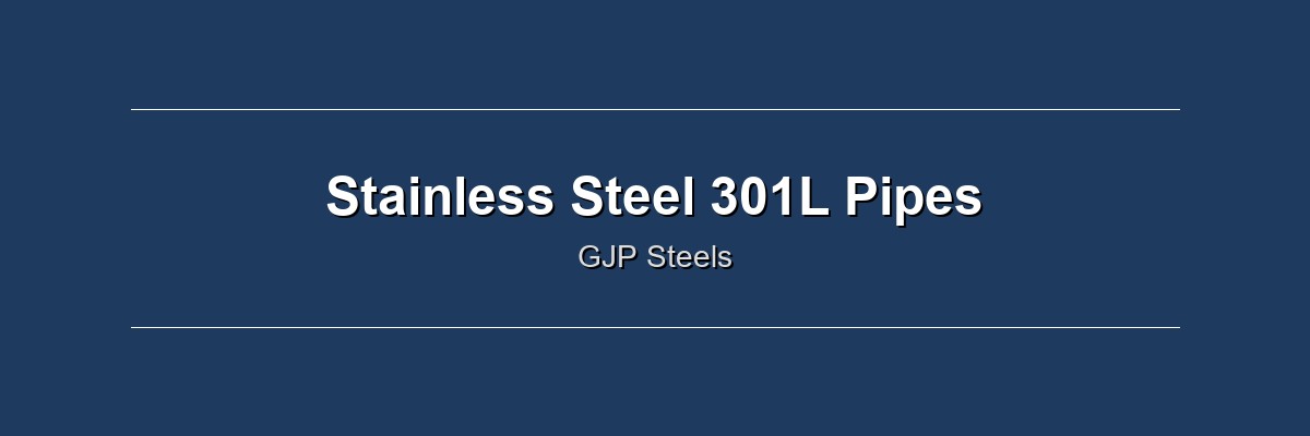 Stainless Steel 301L Pipes by GJP Steels